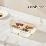 4 Grid Spice Storage Box Spice Seasoning Container With Lid And Handle