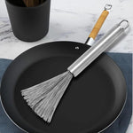 Stainless Steel Non Injurious And Non Stick Pan Long Handle Pot Cleaning Brush