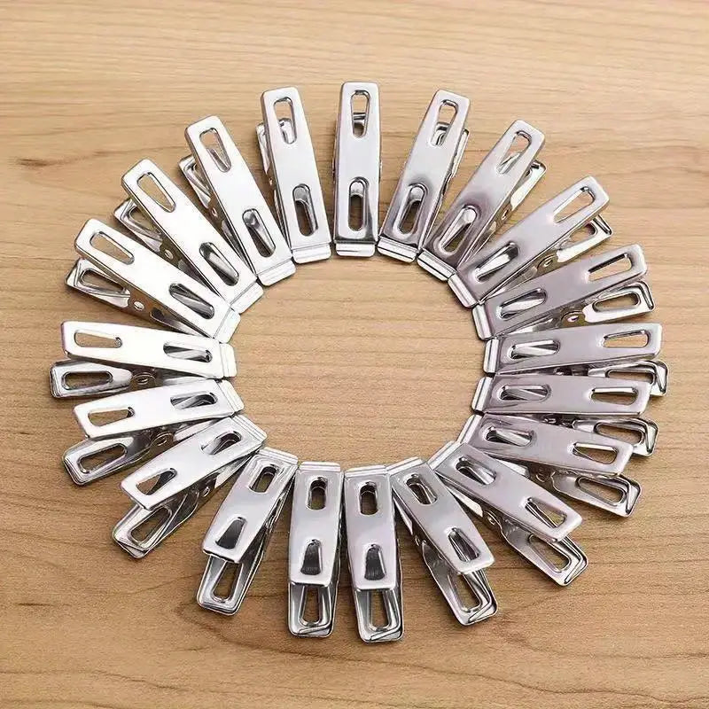 Stainless Steel Clothes File Clips Laundry Drying Clips Pack Of 20Pcs