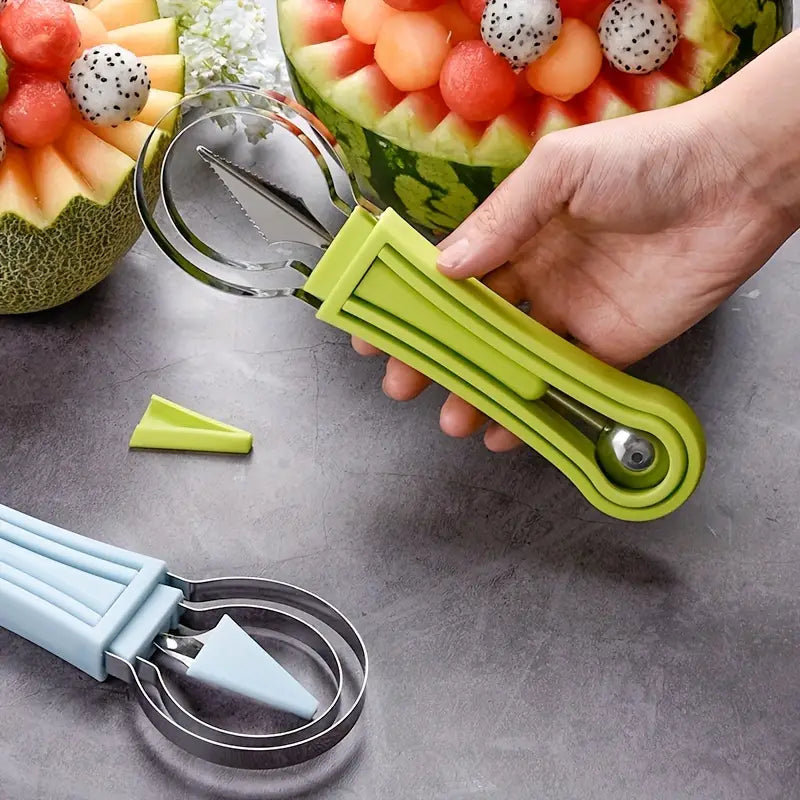 3in1 Stainless Steel Fruit Scoop Cutter Set