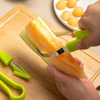 3in1 Stainless Steel Fruit Scoop Cutter Set