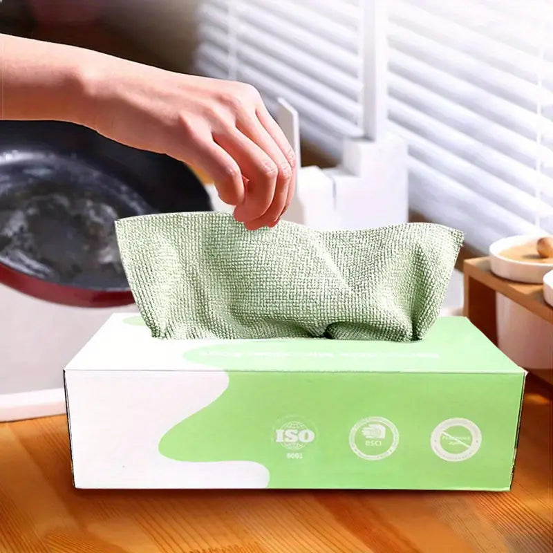 Multipurpose Reusable Towel Wipes Tissue Cleaning Cloth Wipes 20pcs Box