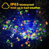 Solar Firework Light Waterproof Outdoor 8 Lighting Modes Fairy String Solar Lights Garden Decoration 200LED Warm Light