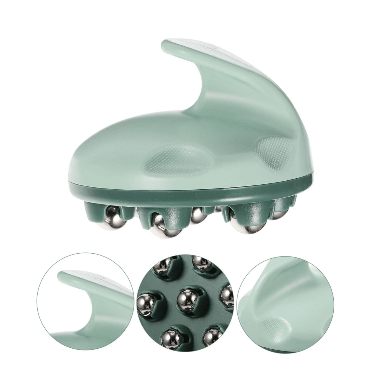 360 Degree Magnetic Roller Ball Hand Held Massager Easy Hand Grip Deep Tissue Massage Roller For Muscle Neck Foot Leg Thighs