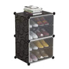 Portable Attachable Shoe Storage Rack Large Capacity Dustproof Shoe Storage Cabinet