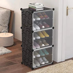 Portable Attachable Shoe Storage Rack Large Capacity Dustproof Shoe Storage Cabinet