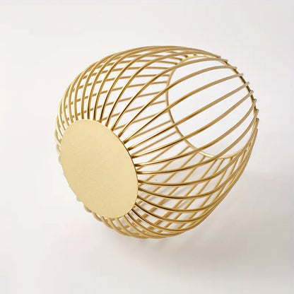 Gold Metallic Nordic Mini Artificial Greenery Potted Plant Holder Stand