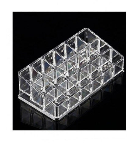 Lipstick Storage Box with 18 Grids, Transparent Acrylic Lipstick Display Stand, Cosmetic Makeup Organizer, Lipstick Holder Lipstick, Jewelry