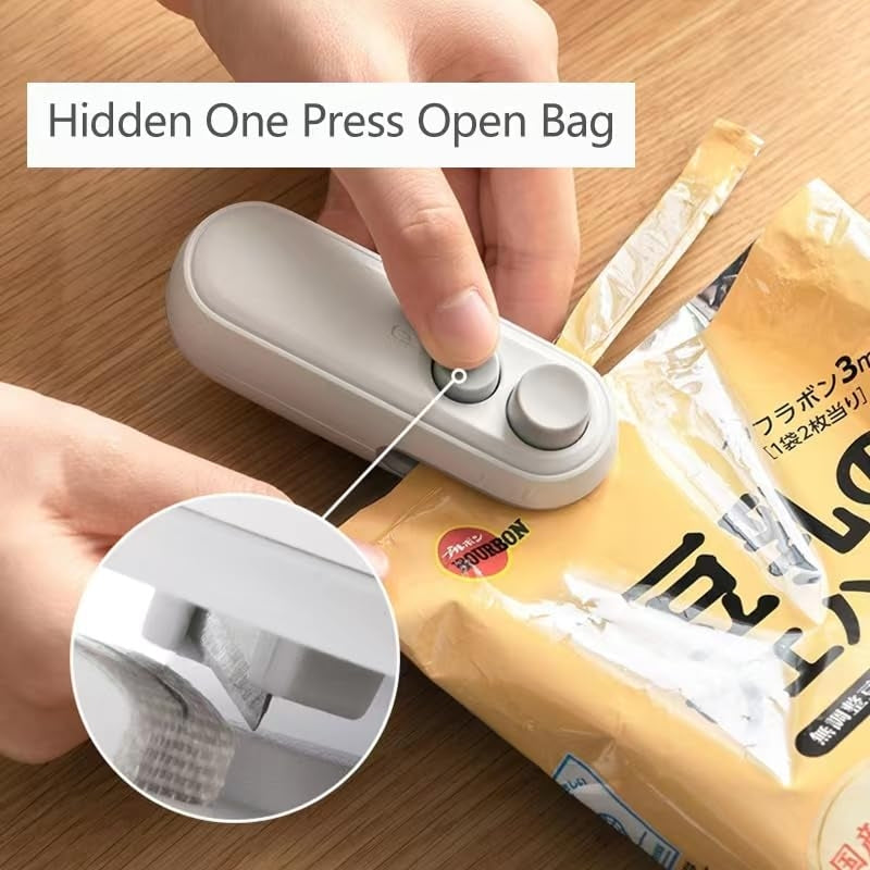 2in1 Rechargeable Mini Bag Sealer Magnetic Snack Sealer