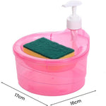 Soap Dispenser With Sponge Holder 1000ml Large Capacity