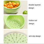 Double Layer Drain Basket With Bowl Strainer