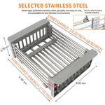 Multifunctional Adjustable Stainless Steel Sink Drainer Basket Drain Rack