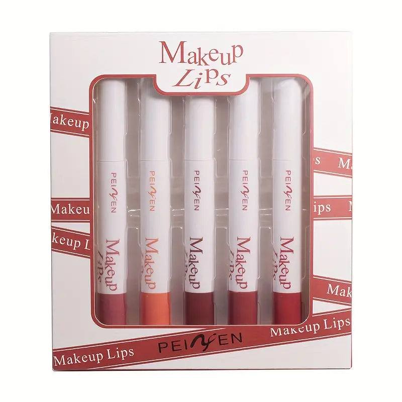 Peinfen Multicolor Make Up Lips Lipstick 5Pcs Set