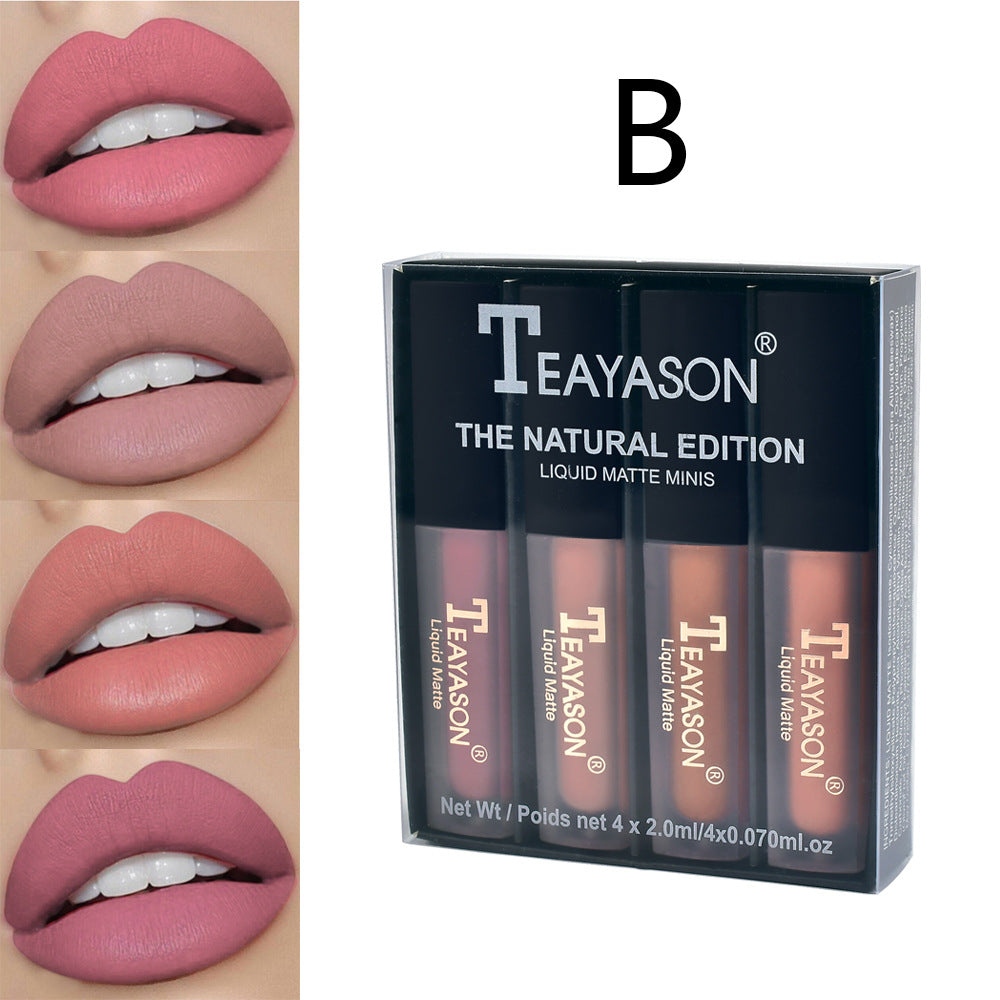 Teayason Liquid Matte Minis Lip Gloss 4pcs Set