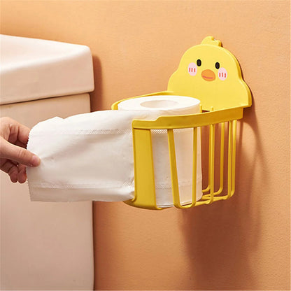 Cute Duck Tissue Roll Holder Pack Of 2