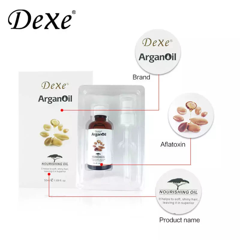 Dexe Hair Care Pure Argan Oil From Morocco Nourishing Oil Hair Treatment 50ml