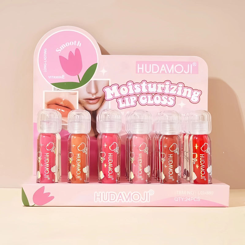 Hudamoji Glow  Lip Gloss Set (6pcs)