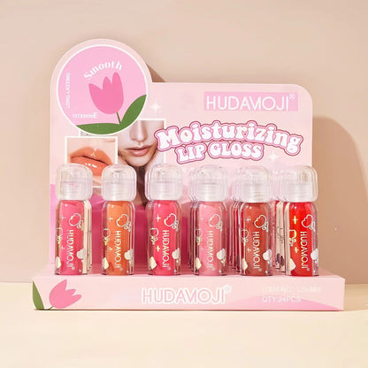 Hudamoji Glow  Lip Gloss Set (6pcs)