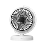 Multifunctional Globe Shaped USB Charging Fan with Night Light