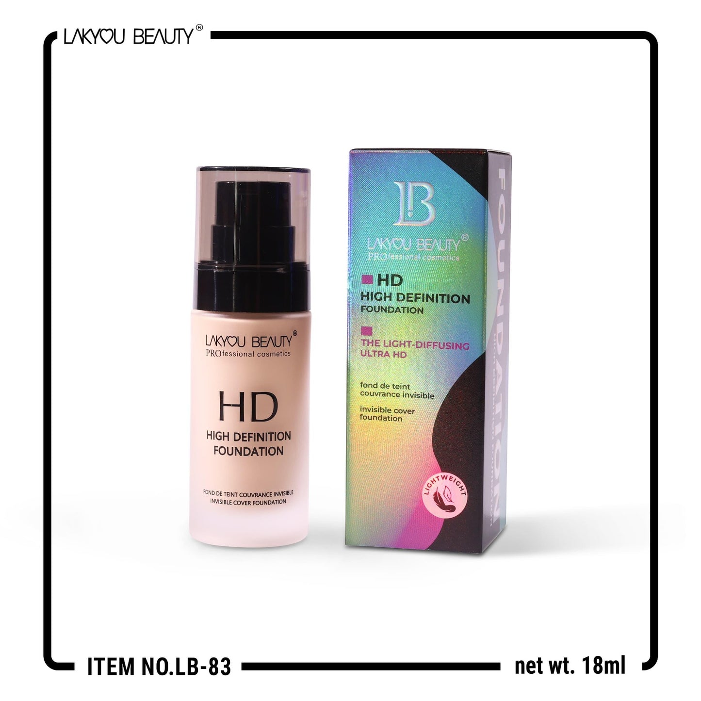 Lakyou Beauty The Light Diffusing Ultra HD High Definition Foundation