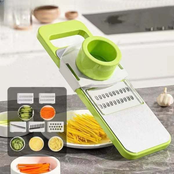 Stainless Steel 5in1 Multifunctional Vegetable Slicer Cutter