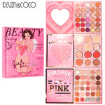 KEVIN & COCO 72 Color Eyeshadow Palette 6 Highlighter 3 Blusher 3 Contour Eyebrow Powder