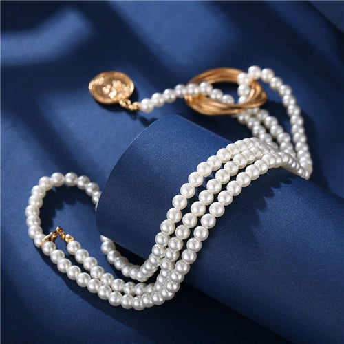 Fashion Jewellery Pearl Style Long Necklace