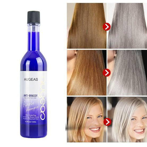 Augeas Purple Shampoo Anti Brassy And Yellowish Hair 450ml