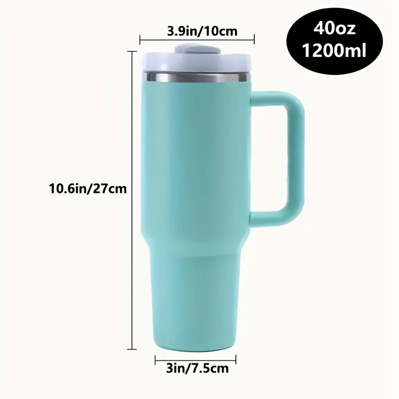 40oz Stainless Steel Vacuum Insulated Tumbler With Lid 1200ml