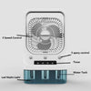 Mini Household USB Rechargeable Breeze Cooler Fan Head Adjustable With Water Spray Air Cooling