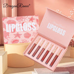 Dragon Ranee 6Pcs Liquid Long Lasting Lip Gloss Set