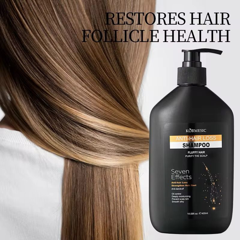 KORMESIC Anti Frizz Hair Oil Strengthening Shampoo Deep Cleaning Nourishing Anti Hair Loss Shampoo