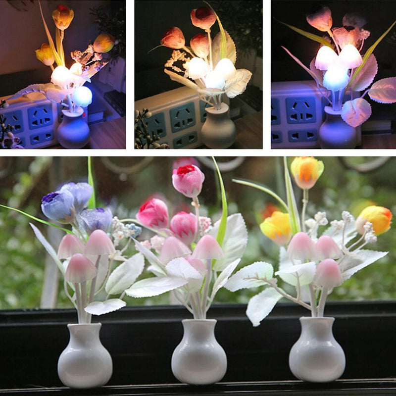 Flower Sensor LED Mushroom Night Light Big Size