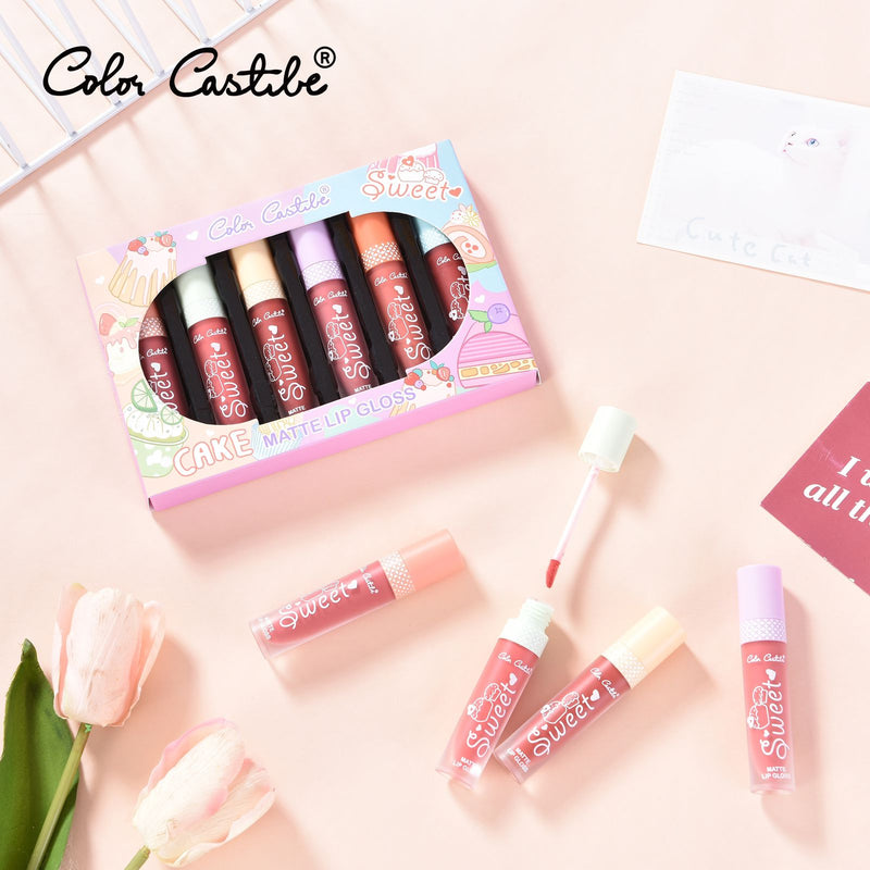 Color Castle Sweet Matte Lip Gloss 6Pcs Set