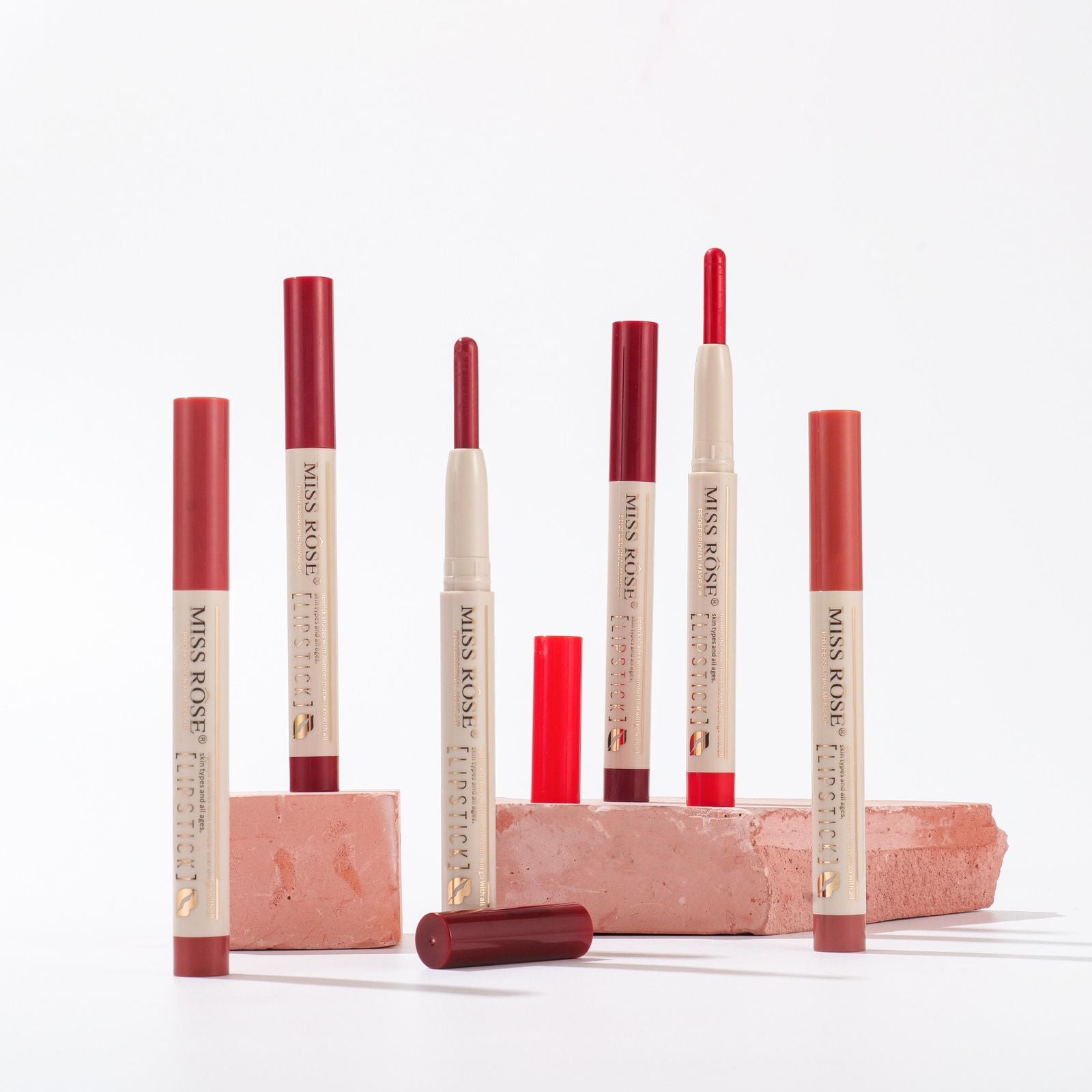 Miss Rose Lipstick Pen 6Pcs Set
