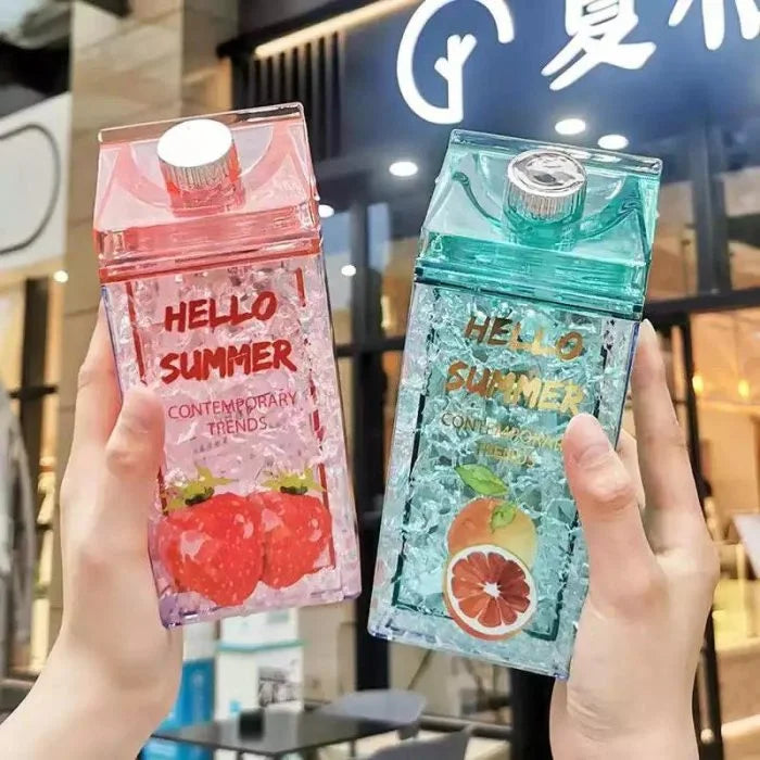 Hello Summer Fruits Milk Water Bottle