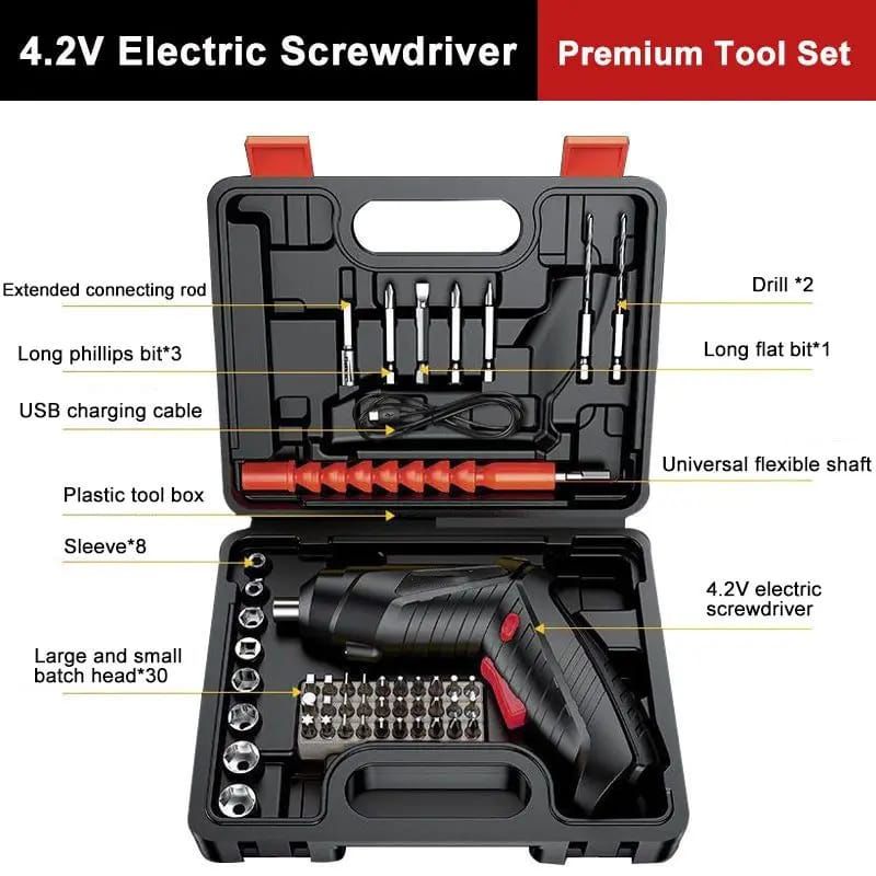 4.2V Electric Drill Cordless Power Tools Set 1800mAh