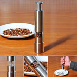 Handheld Manual Spring Action Salt and Pepper Grinder Crusher