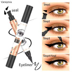 Yanqina 2in1 Double End Waterproof Stamp Eyeliner