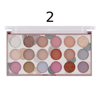 MISS ROSE 18 Shades Palette Gold Dust and Matte Eyeshadows 21g