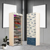 7 Layer Printed Shoe Rack Wardrobe