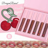 Dragon Ranee Cherry Matte Lipstick Long Lasting And Waterproof Lip Gloss 6Pcs Set