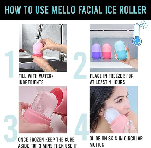SILICONE  Ice Roller for Face Ice Roller for Face Massager Face Ice Roller to Enhance Skin Glow Shrink & Tighten Pores