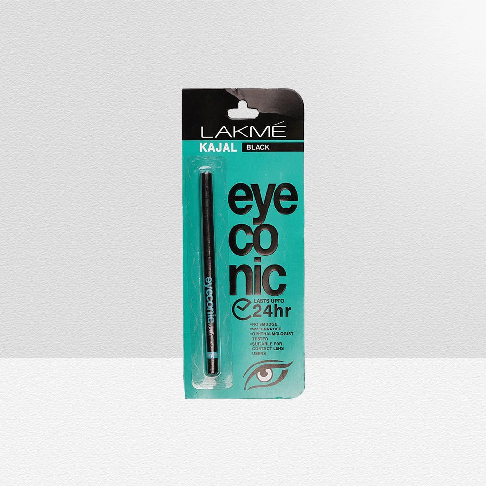 Lakme Eyeconic Kajal Pencil Eyeliner Black 24Hrs Long Lasting