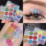 Miss Lara 9 Color Cream Glitter Eyeshadow Palette