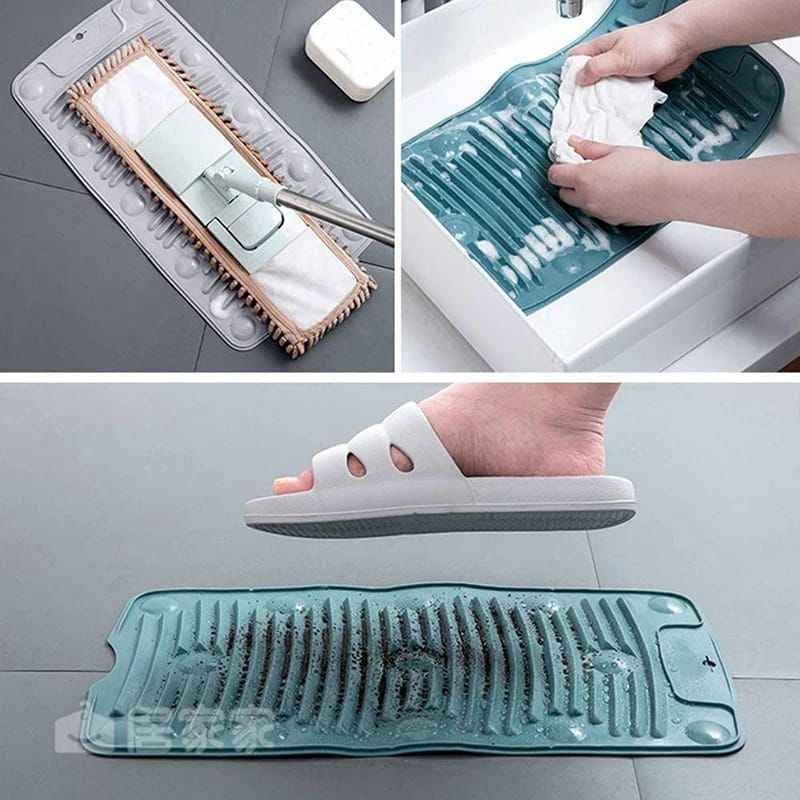 Multipurpose Foldable Laundry Pad Laundry Washboard Mat Scrubbing Pad Non-Slip