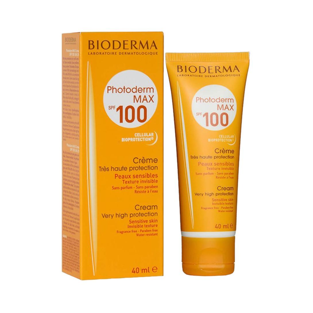 Bioderma Photoderm Max Very High Protection Cream Aquafluid Teinte Claire Sunblock SPF100