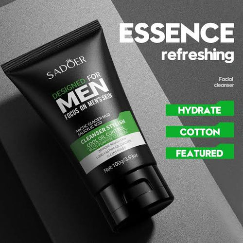 SADOER Men's Oil Control Facial Cleanser Hydrating And Soothing