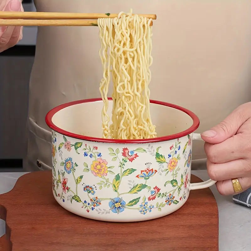 Multifunctional Heating Pot Bowl With Lid For Noodles Food Gas and Electric Stovetop Safe for Kitchen