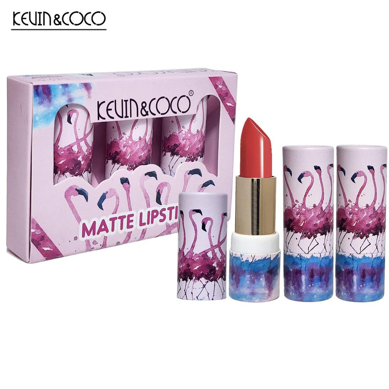 KEVIN & COCO Matte Lipstick 3Pcs Set